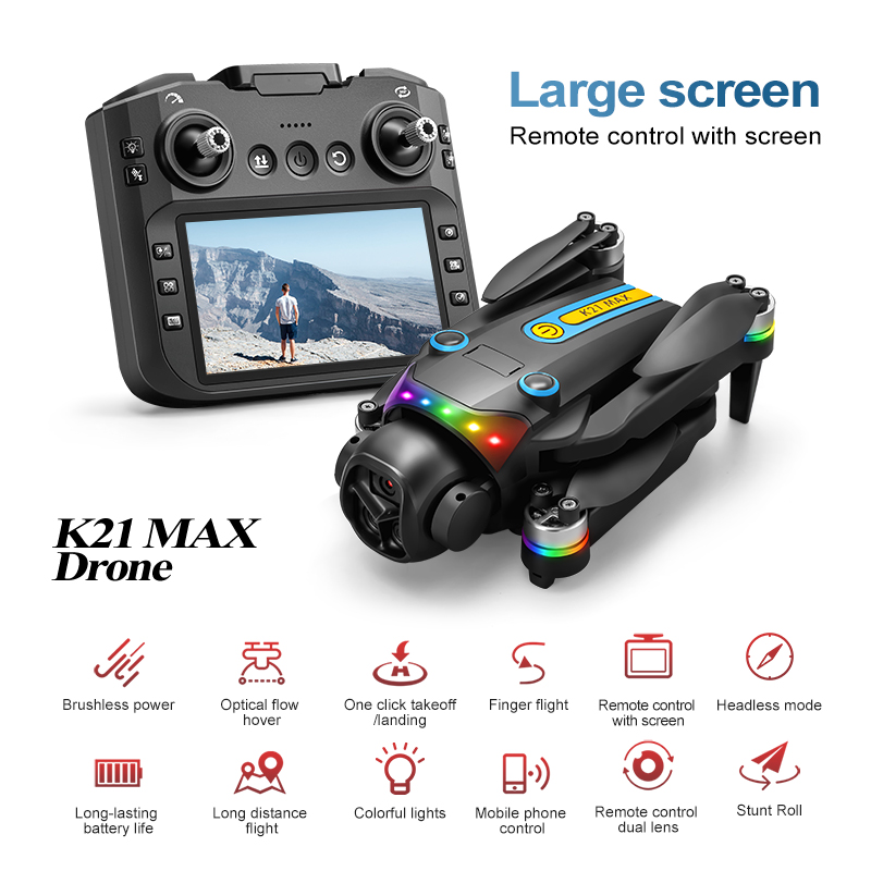Drone Rc Kit - โดรนถ่ายภาพทางอากาศกลางแจ้ง กล้องคู่ ระบบไฟฟ้า 90 ° 120