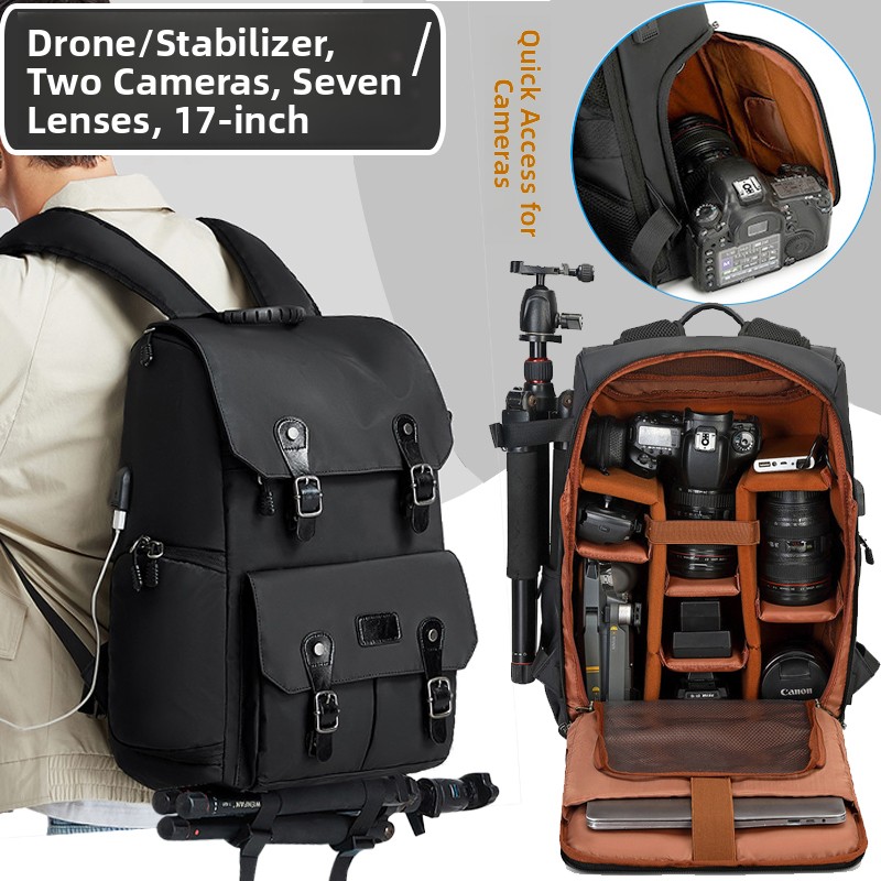 Drone & Rc Plane Maker Durgapur West Bengal - กระเป๋ากล้อง DSLR แบบมืออาชีพ กระเป๋าเป้สะพายหลังความจุขนาดใหญ่ สำหรับใส่กล้องถ่ายภาพ คอมพิวเตอร์
