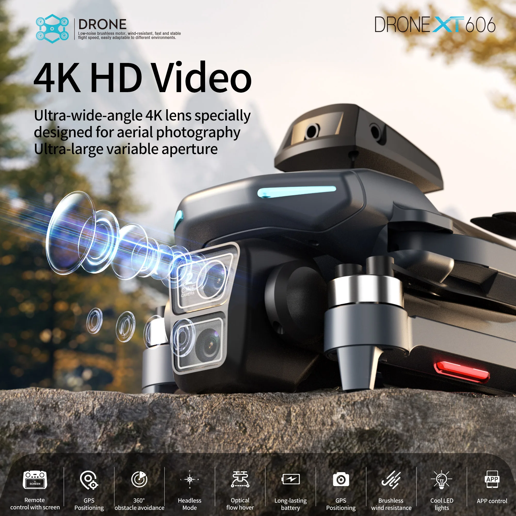 โดรนรุ่น Original XT606 ระดับม - Drone Gps Rc Tt36 บทวิจารณ์และราคา