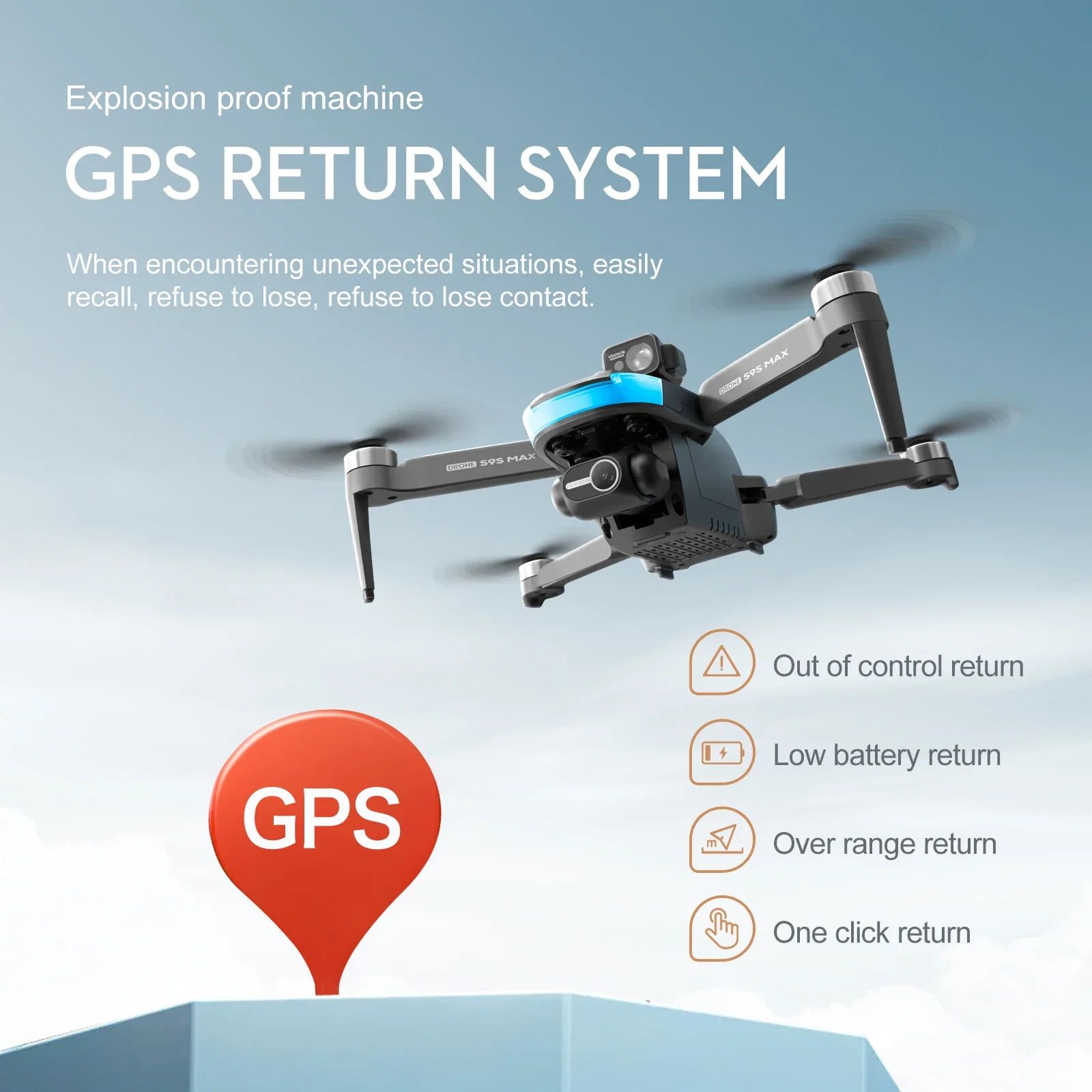 ใหม่S9S MAX MINI Drone 4K 2 แก - Drone Gps Rc Tt36 บทวิจารณ์และราคา