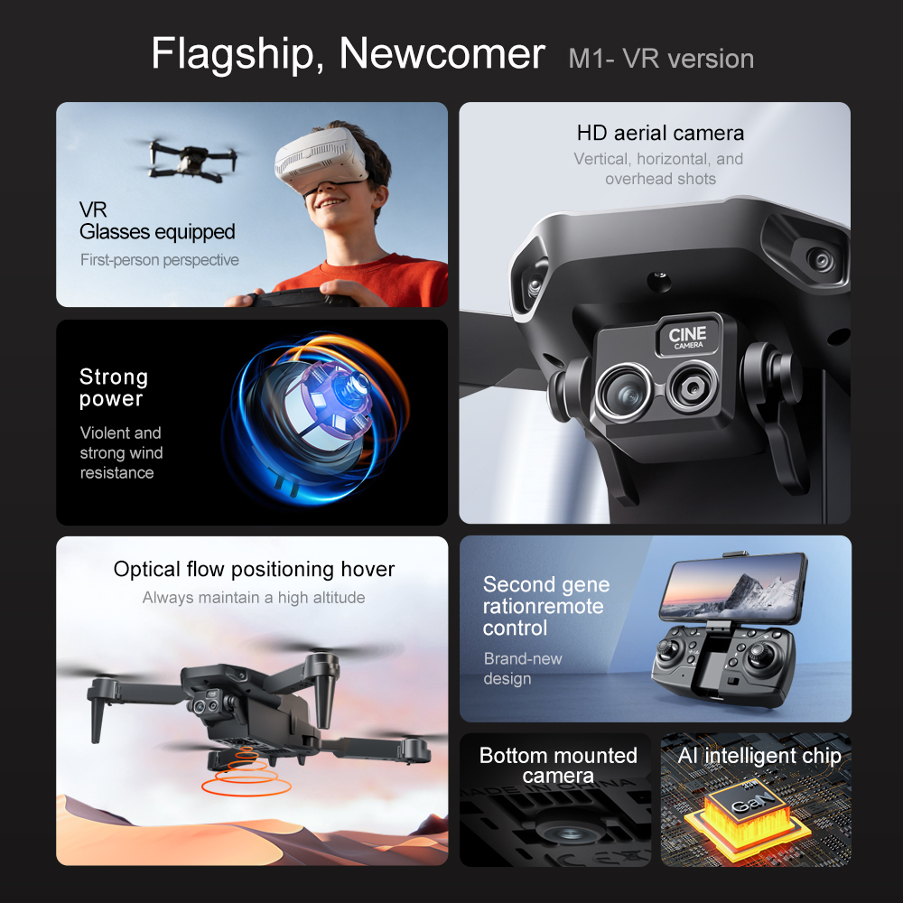 โดรนพับได้รุ่น Original M1/M1V - Drone Gps Rc Tt36 บทวิจารณ์และราคา