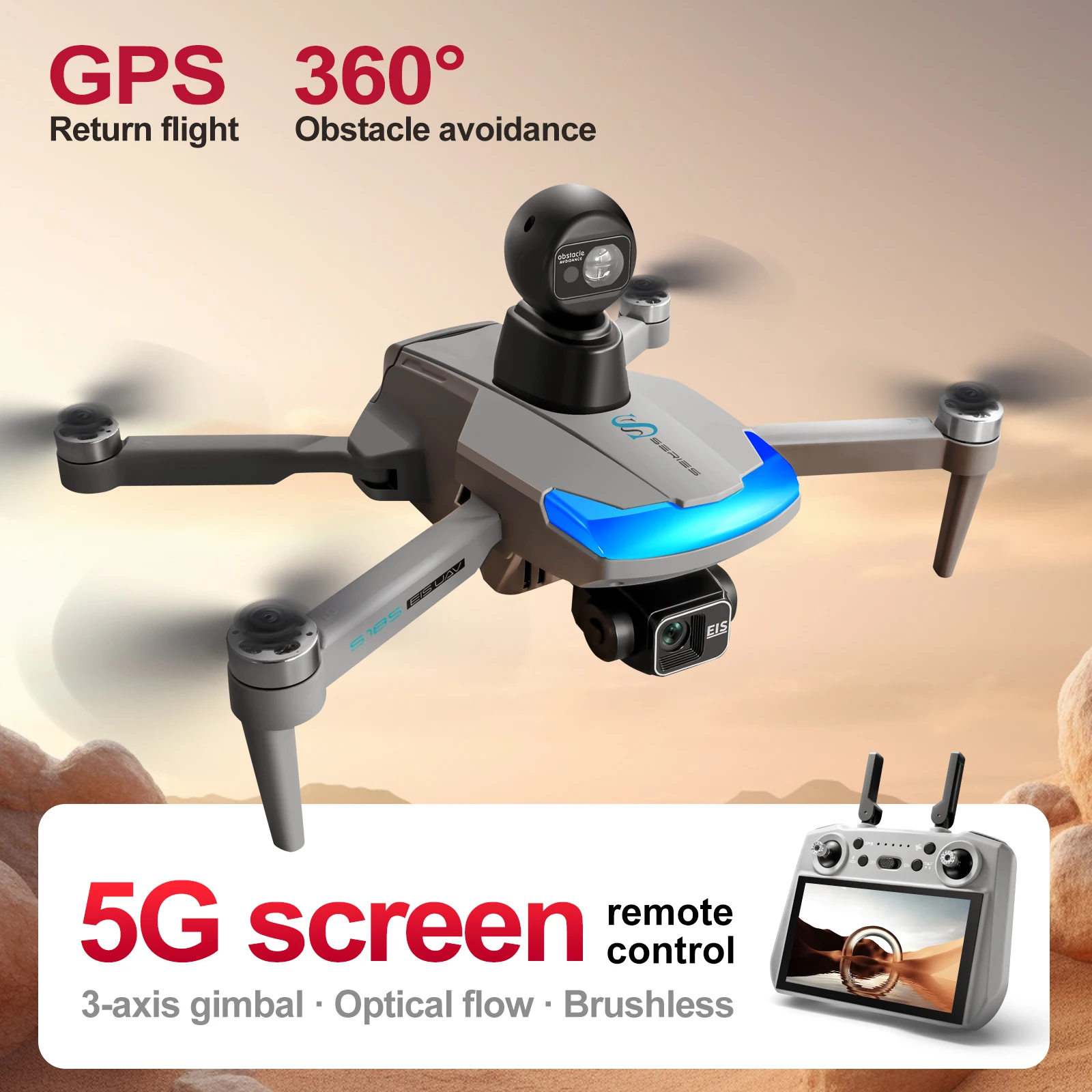 S185 Professional Drone 2.7K H - Drone Gps Rc Tt36 บทวิจารณ์และราคา