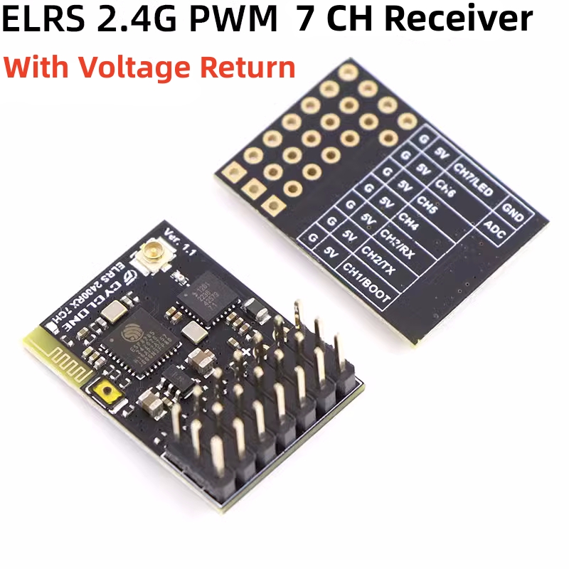 Elrs 2.4G PWM ตัวรับสัญญาณ7CH  - Drone Rc Quadcopter บทวิจารณ์และราคา